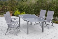 Mx GartenmöBel Taviano Set 5Tlg. TerrassenmöBel Esstischgruppe BalkonmöBel Tisch