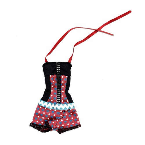 Monster High Gloom Beach Ghoulia Yelps Badeanzug NUR Kleidung ohne Puppe
