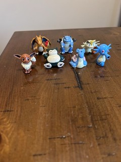 Vintage Pokemon TM Figure Lot Charizard Blastoise Snorlax Eevee Lapras Meowth