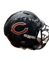 Lance Briggs Signed Full Size Replica Chicago Bears Helmet (Schwartz COA) 7x PB