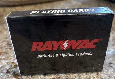 Hoyle Rayovac Batteries Playing Cards Vintage 1980 s Factory Sealed UNUSED