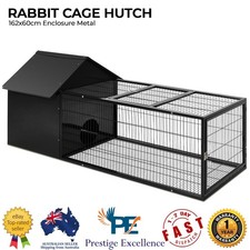 Rabbit Cage Hutch Chicken Coop Ferret Enclosure Metal Small Pet House Guinea Pig