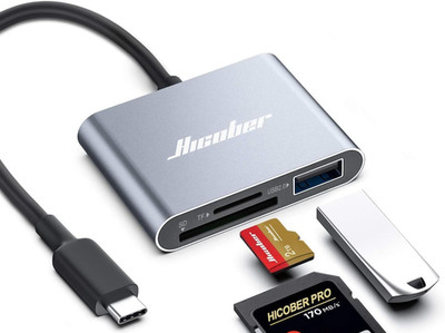 USB C to SD, Micro SD Memory Card Reader, Type C to SD Card Reader Adapter 2TB C