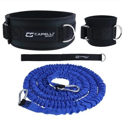 Capelli Sport Running Resistance Band, Resistance Bungee Cord Belt for Speed Run