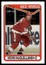 1990-91 O-Pee-Chee !! Kevin McClelland Detroit Red Wings #389
