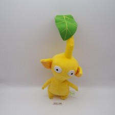 D0910B-B Pikmin Yellow Leaf Sanei Beanie 2001 Plush 6" Stuffed Toy Doll japan
