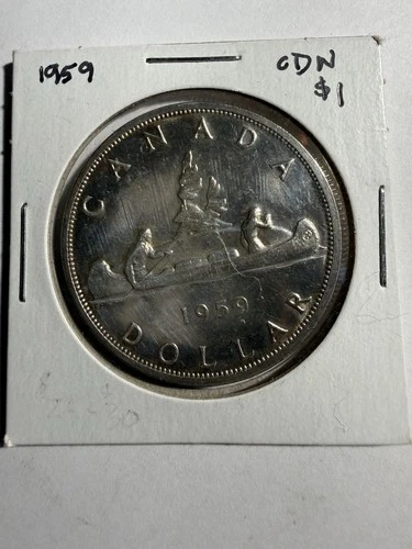 1959 Canada silver dollar .800 fineness