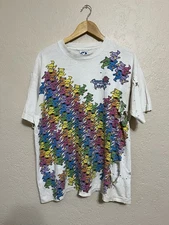 Vintage 1993 Grateful Dead MC Escher T Shirt Liquid Blue Distressed USA Size XL