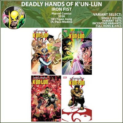 Deadly Hands of K'un-Lun (2026) #1 2 3 4 Marvel Comics COVER SELECT