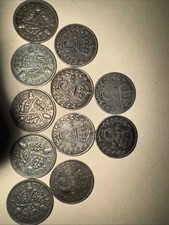 Lot of 11 Great Britain 3 Pence (Range of 1891 to 1936)