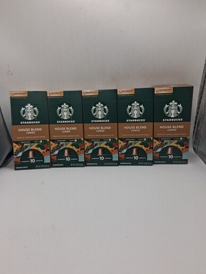 5x Starbucks Nespresso House Blend Lungo 10Ct. Ea. Exp:9/28/2026 (50ct. total)