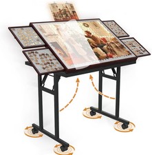 Puzzle Table with Folding Legs, 1500 Pieces Puzzle Table for Adults with Drawers