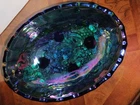 Vintage Indiana Carnival Glass Compote Iridescent - Harvest Grape