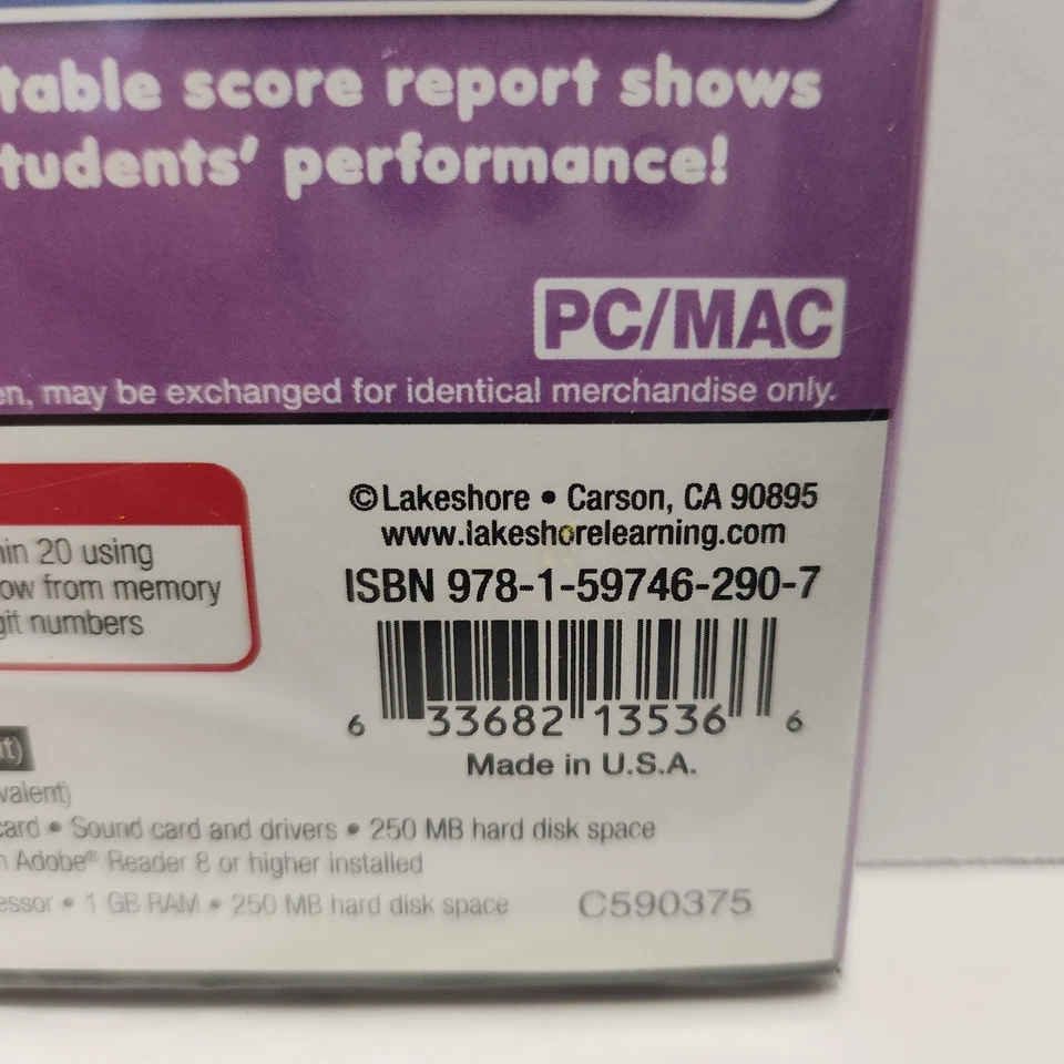 Lakeshore Bubble Pop Interactive Math Challenge Grades 1-2 NEW SEALED FREE SHIP  - Image 3 of 4