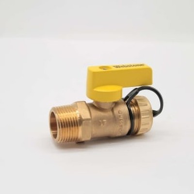 WEBSTONE H-20303W Ball Valve 3/4'' DZR Brass Full Port MIP X Hose Connection