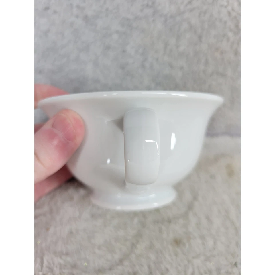 Set of 6 Pottery Barn PB White Coffee Tea Cups Mugs  Made in Japan Microwave - Image 4 of 4