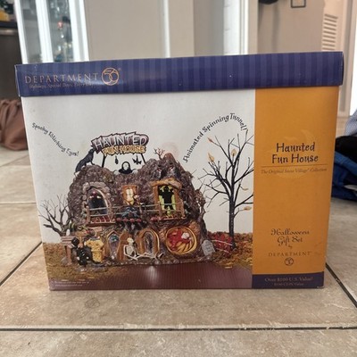 Dept 56 Retired Haunted Fun House Original Snow Village Halloween 55094 tested