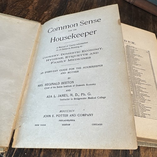 Antique 1895 Common Sense For The Housekeeper By Mrs Reginald Beeton - Picture 7 of 18