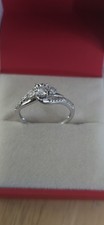 Diamond Engagement Ring Size S,  9ct White Gold, 0.40ct Diamond