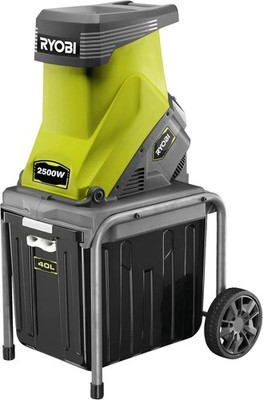 Ryobi Elektro Häcksler RSH2545B, 2.500 W Schneidbacken 45 mm, Fangbox 40 liter