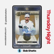 2022 UPPER DECK THE CUP MATTY BENIERS ROOKIE CLASS OF 2023 GOLD AUTO RC /50