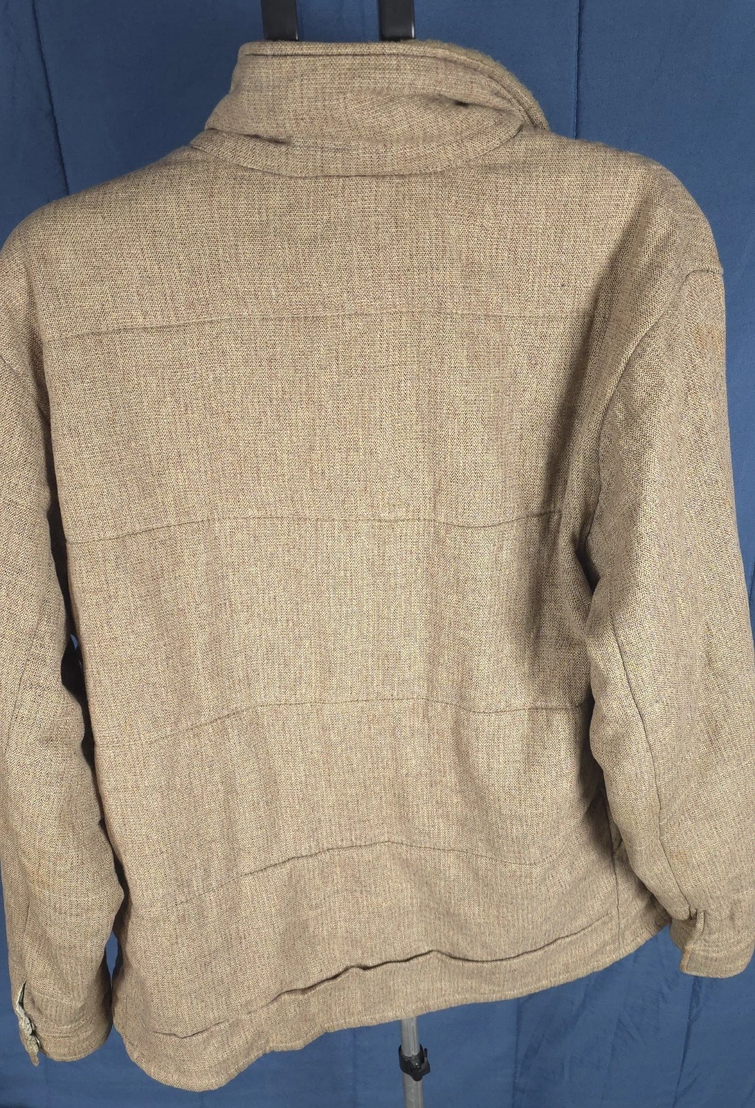 Vintage Planet Earth Hemp Blend Jacket Mens Medium Tan Utility Skate Gorpcore image 3