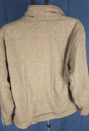 Vintage Planet Earth Hemp Blend Jacket Mens Medium Tan Utility Skate Gorpcore image 3