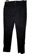 Hudson Blake Slim Straight Jeans Men’s Sz 34 Black Zip Fly Stretch Casual