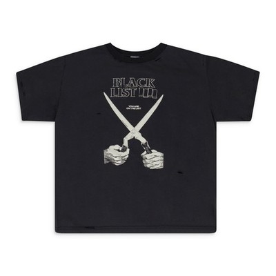 NWT PROTOCOL INDEX BLACK BLACKLIST WASHED T-SHIRT SIZE 3 $160