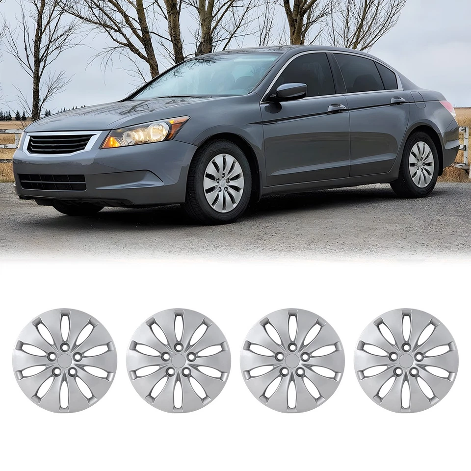 4 Pack 16" Bolt-On Wheel Cover Full Rim Hubcaps for 2008-2012 HONDA ACCORD SEDAN - Image 4 of 4