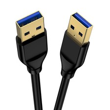 USB to USB Cable 3.0,6FT Double End Type A Male to Male