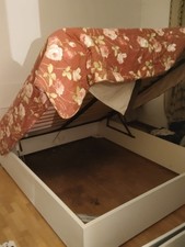 Letto matrimoniale moderno 160x200cm struttura contenitore 