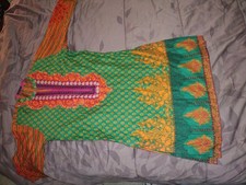 Junaid Jamshed Kurti Size Large Multicolor Block Printed