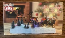 FG Square Santa Claus with Reindeer Lighted Animated W/Music