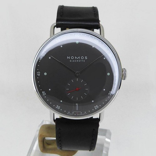 NOMOS Watch1103 Metro 38 Date Urban Gray dial Manual Winding 38.5mm Mens SS Date
