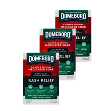 Domeboro Astringent Solution 12 Packets (3 Boxes) Skin Relief Treatment