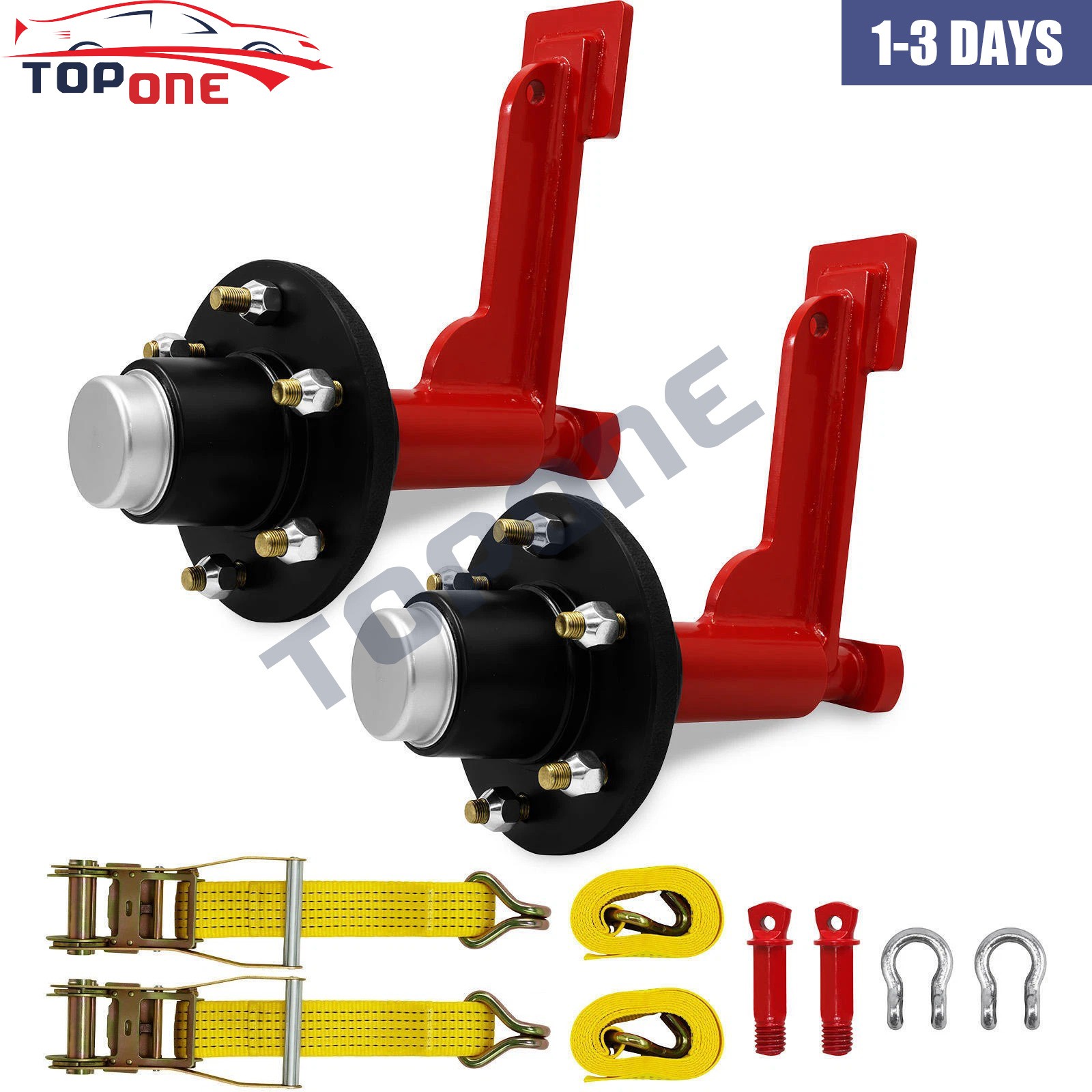 2Pack Shipping Container Wheels 6-Lug Wheels Kit, Shipping