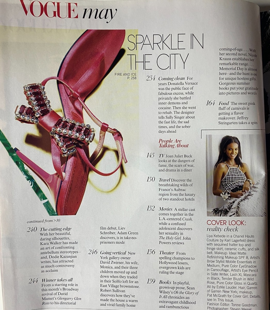 Vogue Magazine May 2005 Liya Kebede Cover No Label VG