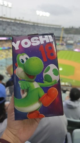 2026 Yoshi Dodgers Super Mario Bobblehead 3/31/26 SGA Nintendo Movie