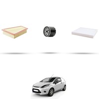 Hoffcar Wartungskit - 3 Filter Kompatibel Mit Ford Fiesta Vi 1.6 TI-VCT Sport