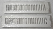 New (2) Hart & Cooley 10713 2 x 12 inch Floor Diffuser Register White