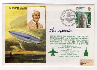RAF SIGNED COVER: MHA6 SIR BARNES WALLIS BOUNCING BOMB DAMBUSTERS 617 SQUADRON