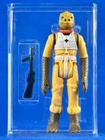 VINTAGE STAR WARS AFA 80+ BOSSK OLIVE HEAD GLOSS PAINT HK