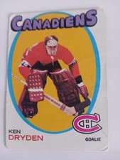 1971-72 Topps Hockey #45 Ken Dryden ROOKIE card  Montreal Canadiens