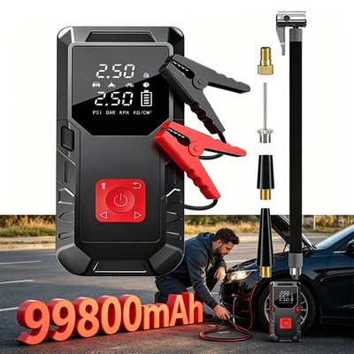 Auto Starthilfe Jump-Starter Ladegerät 12V KFZ Booster Powerbank Auto Kompressor