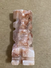 Replacement (1) Pink Bishop Piece Mexican Aztec Mayan Hand Carved Stone Marble