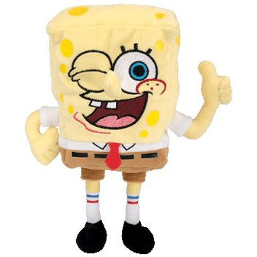 TY Beanie Baby - SPONGEBOB SQUAREPANTS (WINKING EYE & THUMBS UP