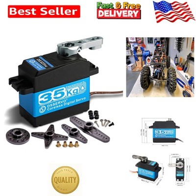 Versatile Coreless Motor Servo - 35kg Stall Torque, Perfect for DIY & Robotics