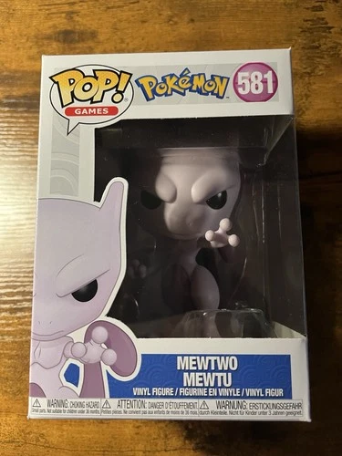 Funko Pop! Pokemon Mewtwo Vinyl Figure #581 Plastic Insert Damage