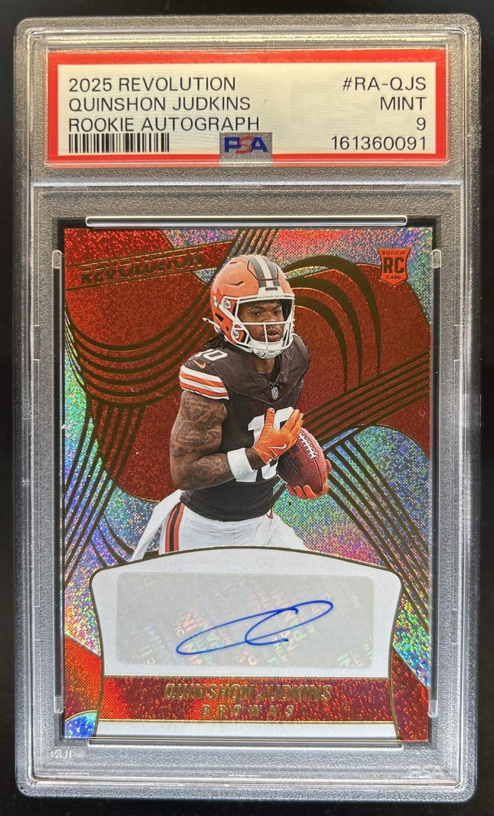 Quinshon Judkins Panini Revolution Rookie Autographs #RAQJS Base